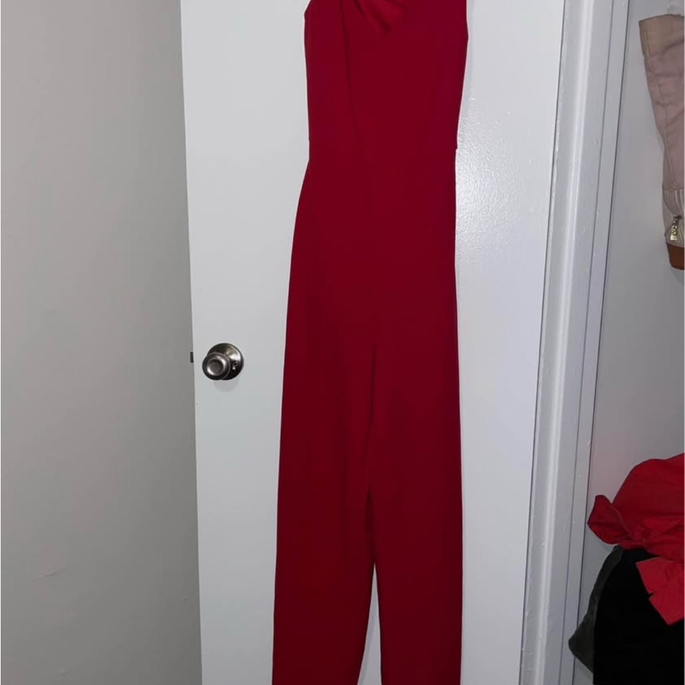 Elegant Red Jumpsuit